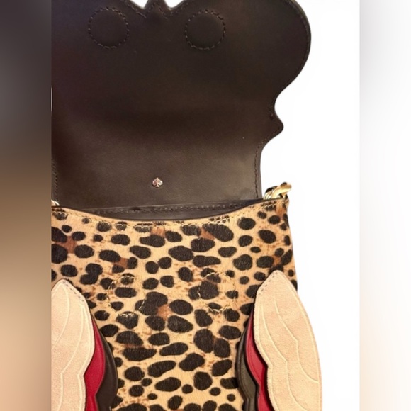 Kate Spade Blinx 3D Owl Leopard Calf Hair Crossbody Bag - Picture 4 of 5